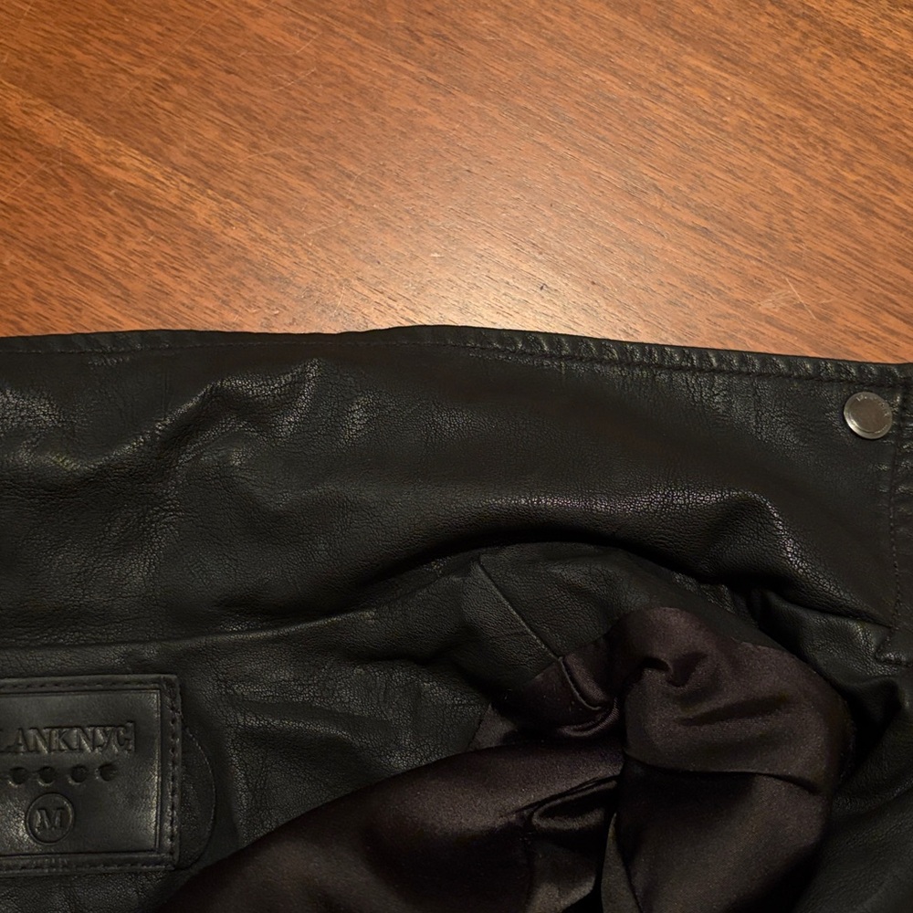 Blank NYC Black Leather Moto Jacket - Picture 7 of 8